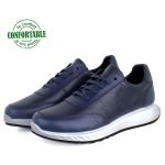 Baskets pour Homme 100% Cuir EXTRA Confortable LO-5005BM