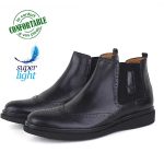 Bottines Homme en Cuir - Semelle Extra-light AG-1053N