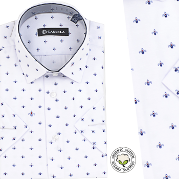 Chemise Pour Homme Design, Manches Courtes CH-79