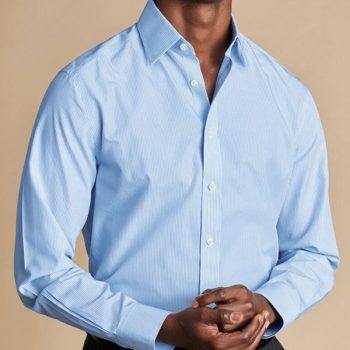 Chemise pour homme rayée classique avec poche – Élégance intemporelle
