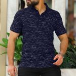 Polo Imprimé pour Homme Bleu Marine 155