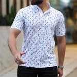 Polo Imprimé Blanc pour Homme 158