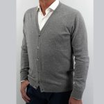 Cardigan Pour Homme Très Doux en Gris