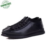 Baskets 100% Cuir extra confortable Noir KW-731NN