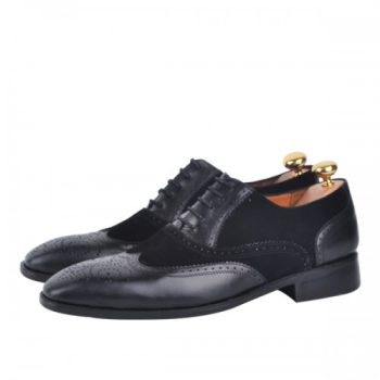 Chaussure Richelieu 100% cuir Noir AG-1332-DN