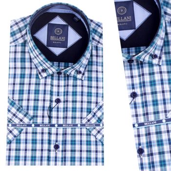 Chemise pour Homme en Coton Demi Manche CH-009