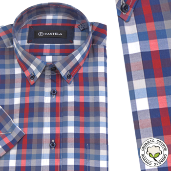 Chemise Pour Homme poly Coton Manches Courtes CH-64