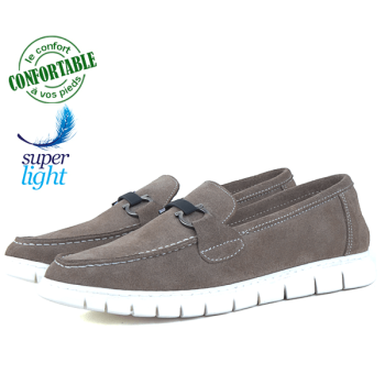 Mocassins Pour Homme Confortables Très Chic Kaki KW-779K