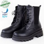 Boots pour Femme Confortable en cuir 22558N