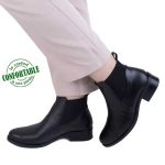Bottes Chelsea Confortable pour Femme 100% cuir BJ-731N