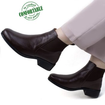 Bottes Chelsea Confortable pour Femme 100% cuir BJ-731M