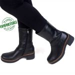 Bottes Hautes pour Femme Confortable 100% cuir BJ-398N
