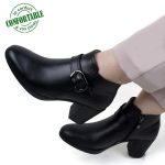 Bottes Chelsea Confortable pour Femme 100% cuir BJ-348N
