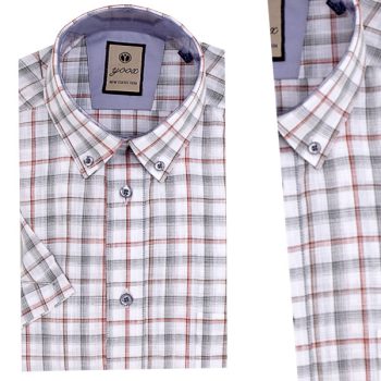 Chemise Pour Homme Poly Coton Manches Courtes CH-125