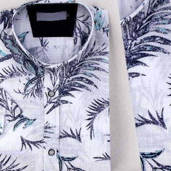 Chemise Hawaienne pour Homme en Lin Demi Manche DL