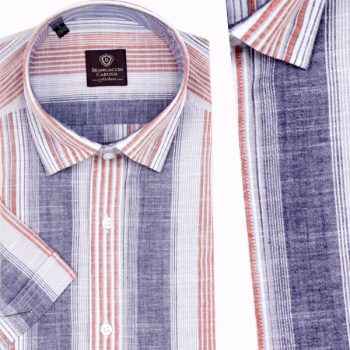 Chemise pour Homme en Lin Demi Manche CH-96