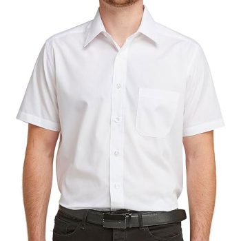 Chemise Courte Manche Homme Coton Respirant – Élégance Décontractée CL-005