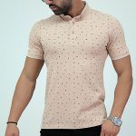 Polo Imprimé Beige pour Homme 170