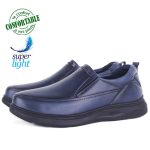 Chaussures Confortables Homme en Cuir Bleu - Ultra Légères et Élégantes M333B