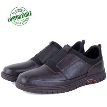 Chaussures Médicales Pour Homme 100% Cuir EXTRA Confortable XM-906M