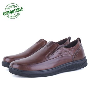Chaussures Médicale Pour Homme 100% Cuir EXTRA Confortable NJ-3006MW