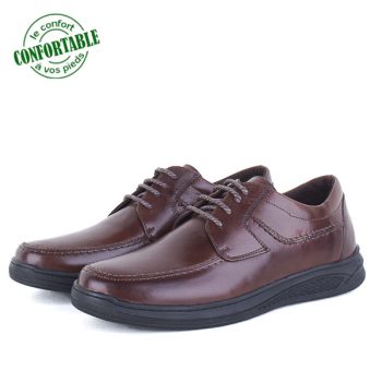 Chaussures Médicale Pour Homme 100% Cuir EXTRA Confortable NJ-2128M
