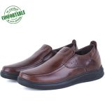 Chaussures Médicale Pour Homme 100% Cuir EXTRA Confortable NJ-3072M