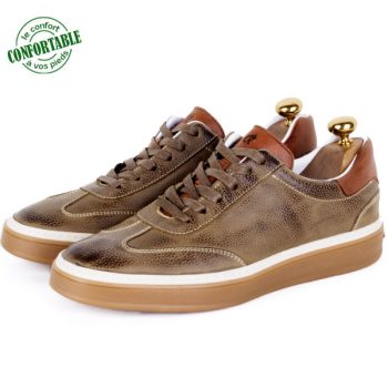 Baskets Homme en Cuir Nubuck – Chic et Confortable 799B