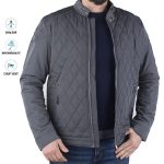 Blouson matelassé Gris pour homme - Style et confort 8877A