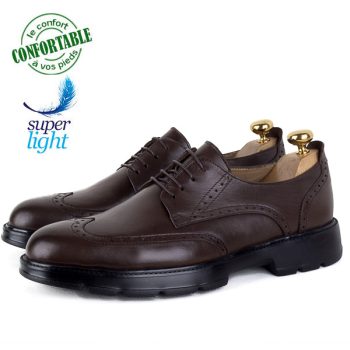 Chaussures Richelieu Homme Cuir Confortable et Légère 076M