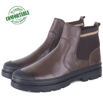 Bottines Pour Homme Très Chic 100% Cuir 078MW