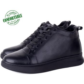 Basket montante homme en cuir – Style et confort S014N