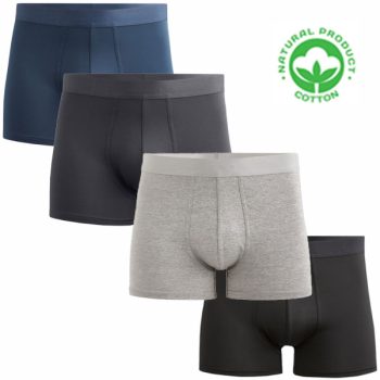 Lot 4 Boxers pour Homme en Coton
