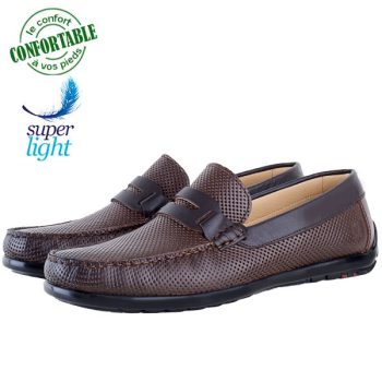 Mocassin Pour Homme Confortable 100% Cuir 081CM