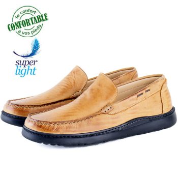Mocassin Pour Homme Confortable 100% Cuir nubuck KW-030T