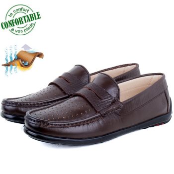 Mocassins Confortables Respirante 100% cuir KW-031MM