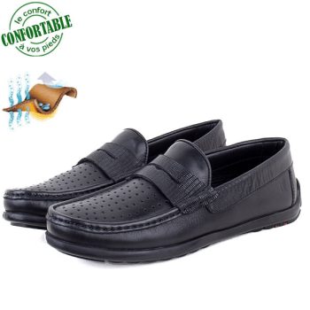 Mocassins Confortables Respirante 100% cuir KW-031NN