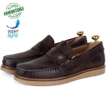 Mocassins Homme 100% Cuir – Confort et Style Décontracté 05M