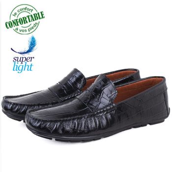 Mocassins Homme Croco 100% cuir BT-202N