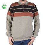 Sweat homme col Polo – Confort et style décontracté 22815K