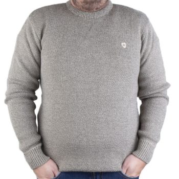 Pull Beige Très Doux Coupe Droite Pour Homme TR9