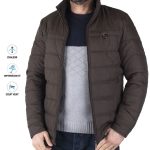 Veste Homme Matelassée Chic & Imperméable Marron 5500