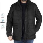 Veste Longue d’Hiver Matelassée Noire – Confort & Protection N702