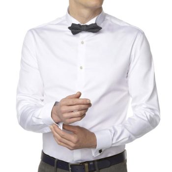 Chemise Blanche col cassé Bouton Manchette