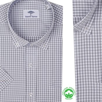 Chemise demi-manche Homme à Petits Carreaux – Élégance Moderne FY13