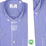 Chemise demi-manche Homme à Petits Carreaux – Élégance Moderne FY14