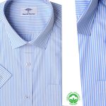 Chemise Rayée à Manches Courtes FY12