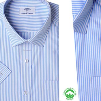 Chemise Rayée à Manches Courtes FY12