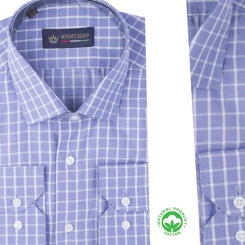 Chemise à carreaux homme manches longues – Confort naturel R0926