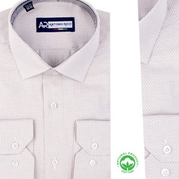 Chemise homme chic en coton – Look professionnel R1926